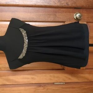 Candie's Elegant Black Rayon Cami Blouse